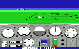 Commodore 64'te "Solo Flight"  (1985)